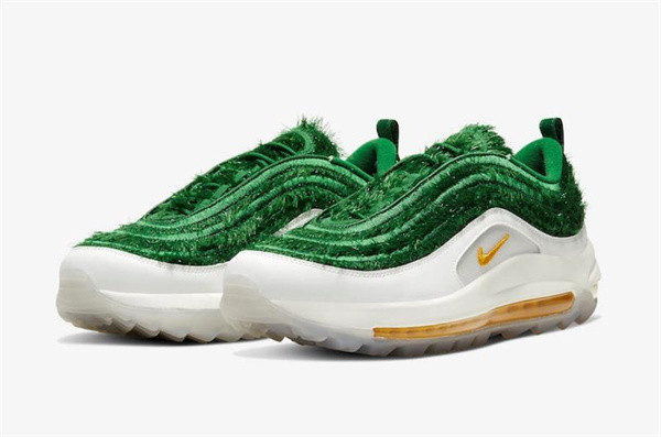 Men's Running weapon Air Max 97 Green white Shoes 049